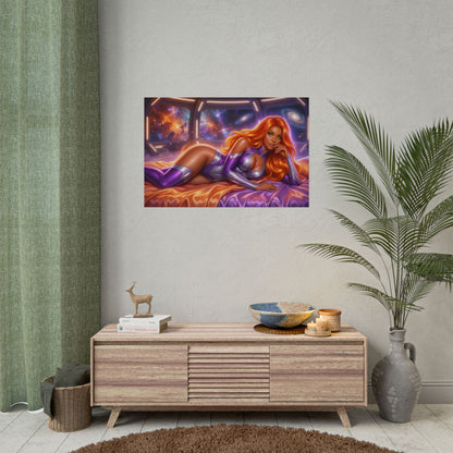 Starfire Poster, DC Comics Wall Art, Fantasy Print, Gamer Decor