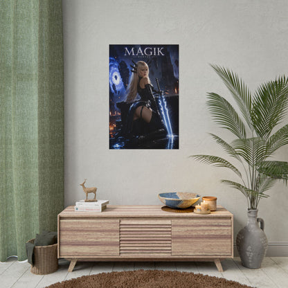 Magik Poster, Marvel Wall Art, Comic Book Print, Fantasy Decor