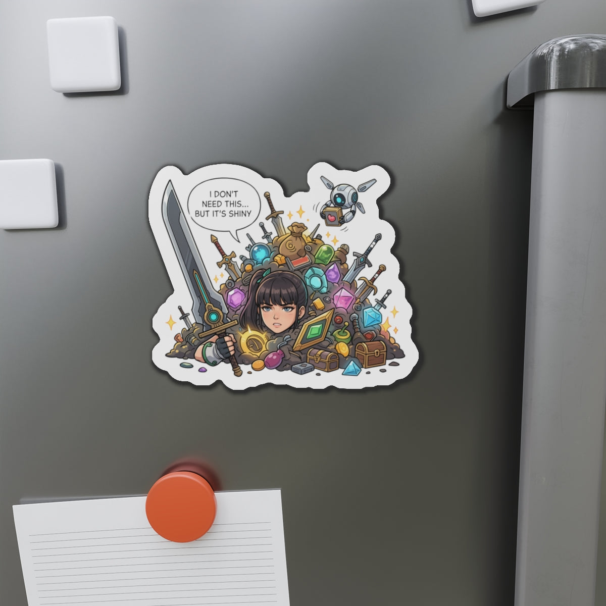 Eve Stellar Blade Magnet – Sexy Anime-Kriegerin Magnet, Sci-Fi-Kunst für den Kühlschrank