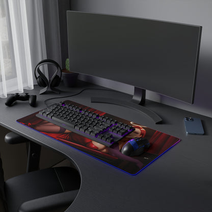 Jessica Rabbit Schreibtischunterlage – LED RGB-Pad, Waifu Anime Girl Gaming-Setup