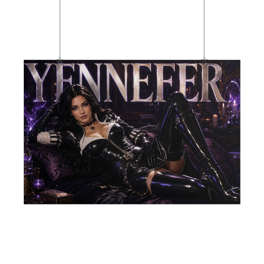 Yennefer of Vengerberg Poster The Witcher Gaming Wall Art Character Room Decor