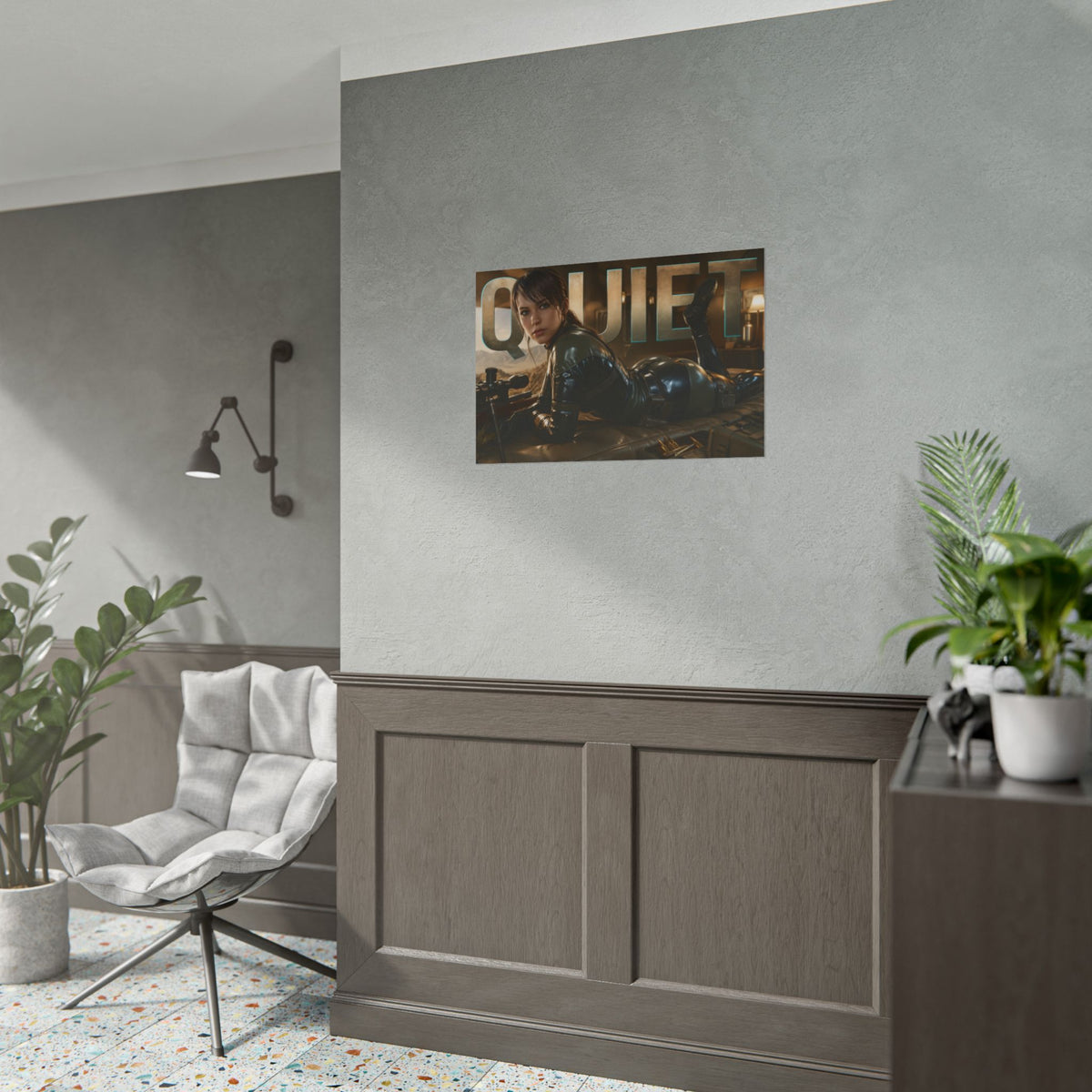 Quiet Character Poster Metal Gear Gamer Room Wall Art Collectible Decor