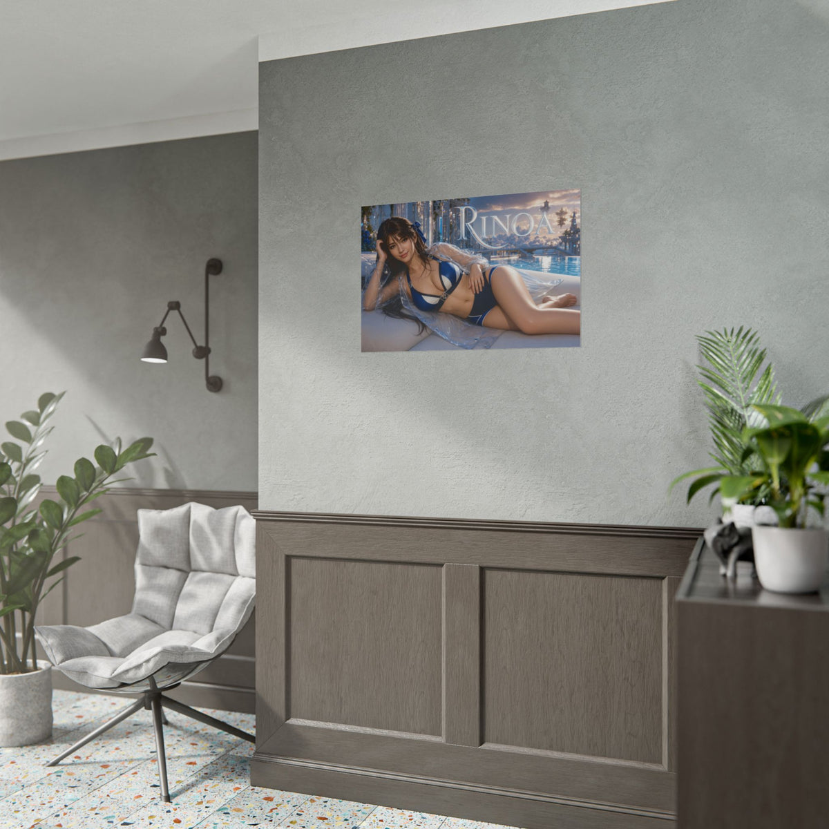 Fantasy Wall Art Rinoa Heartilly Poster Room Decor Collector Gift Art Print