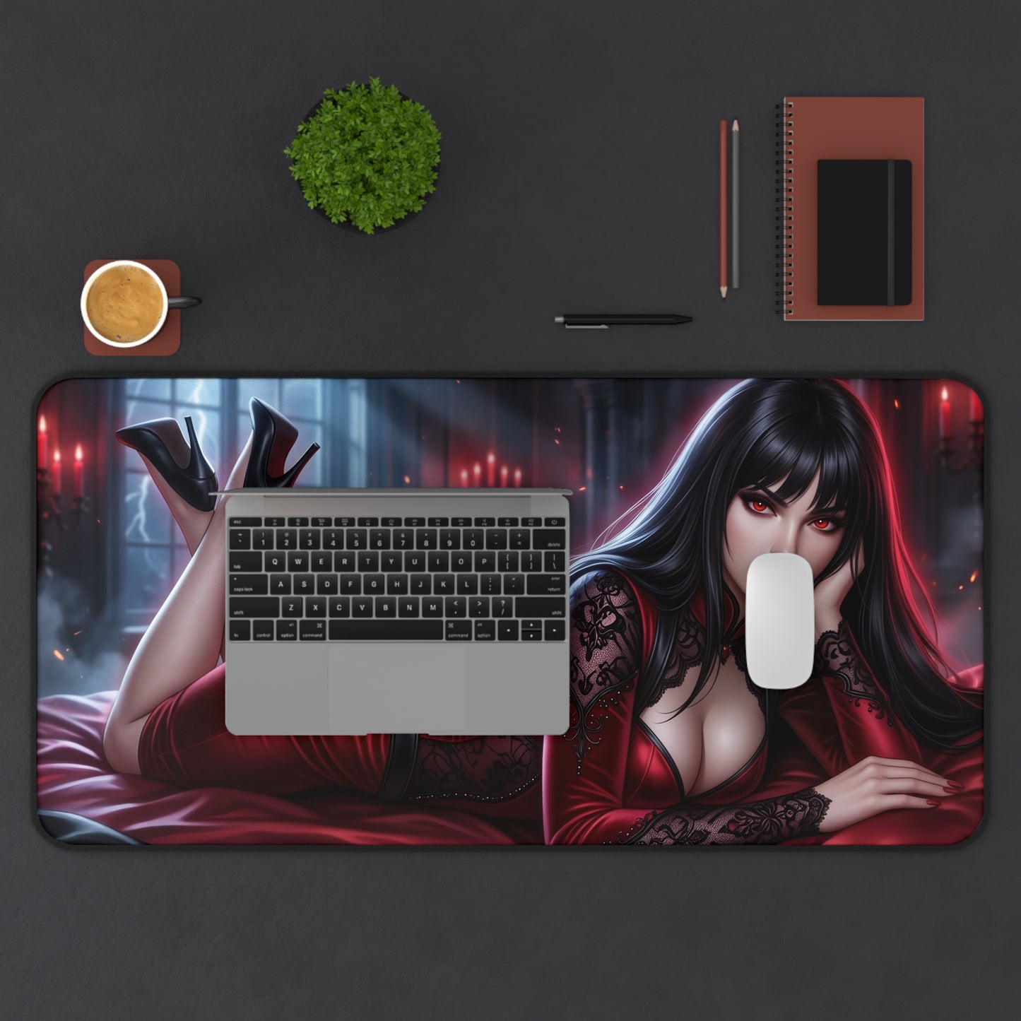 Vampirella Mouse Pad, Horror Desk Mat, Gamer Gift XXL