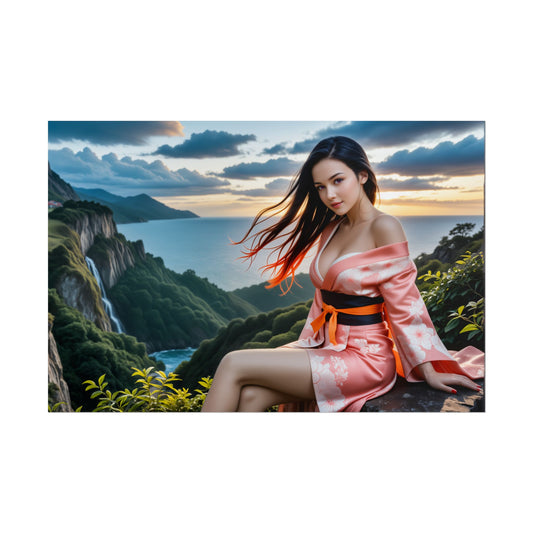 Nezuko Kamado Poster – Demon Slayer Wall Art Print, Anime Decor