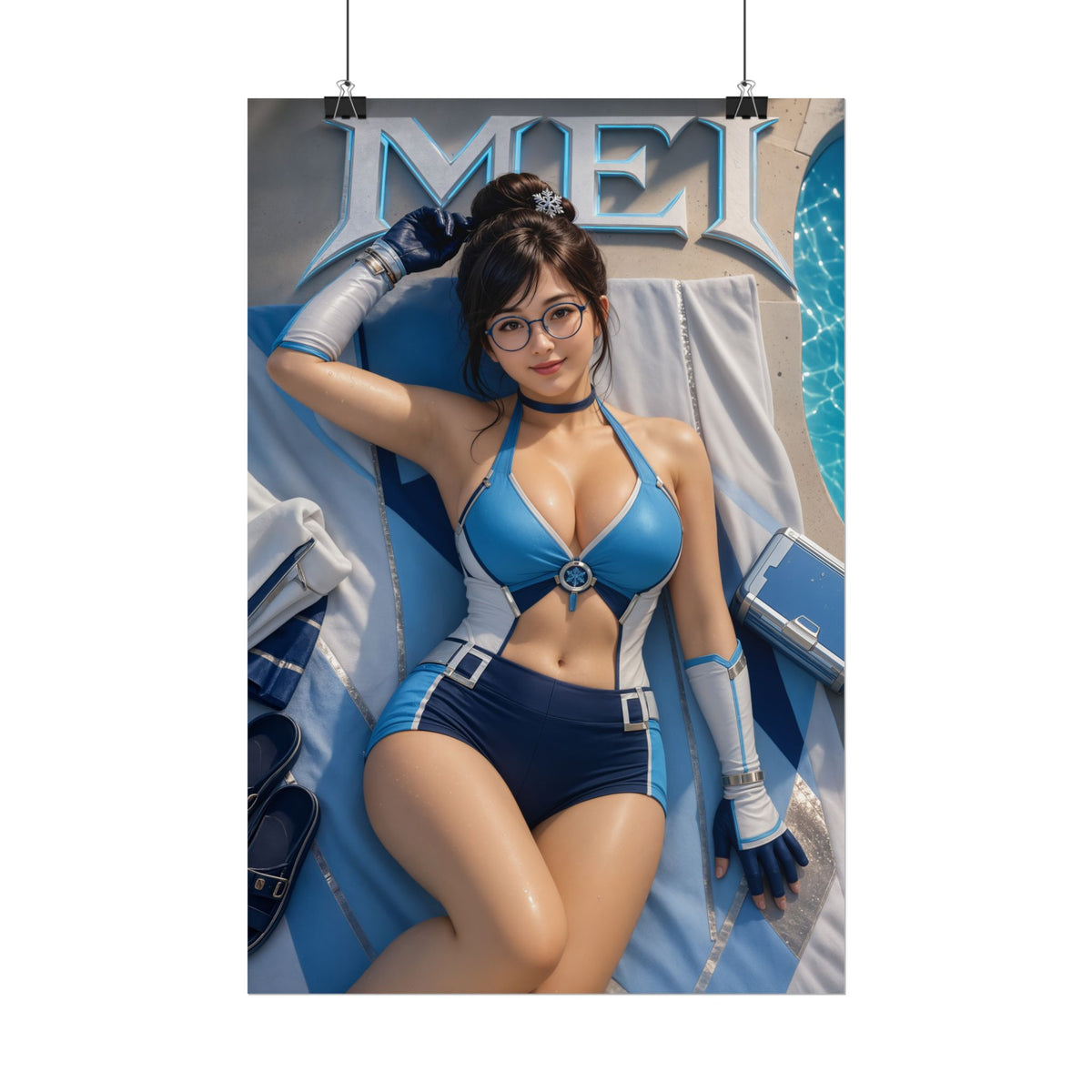 Mei Overwatch Gaming Poster Wall Art Gamer Room Decor Collectible Print