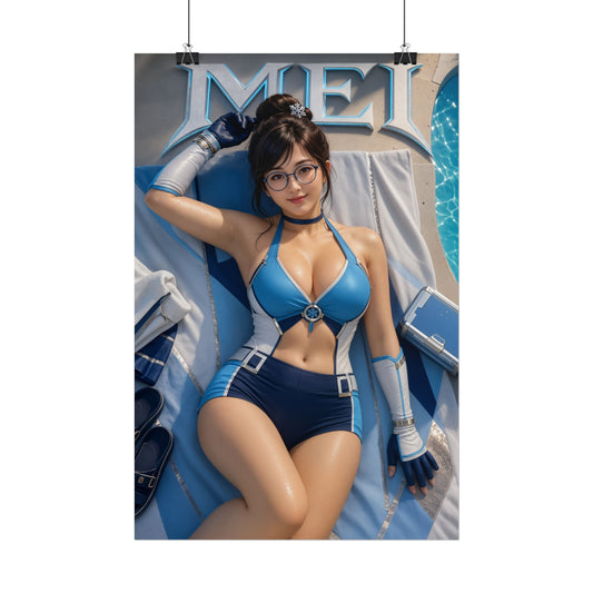 Mei Overwatch Gaming Poster Wall Art Gamer Room Decor Collectible Print