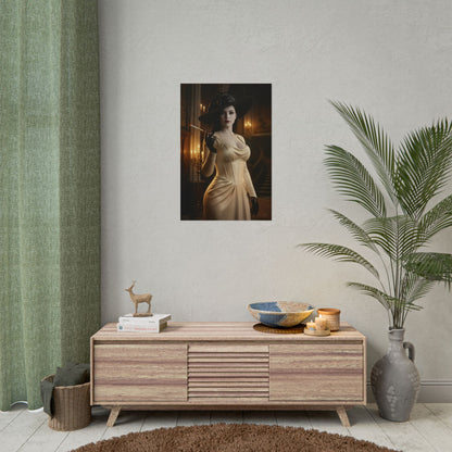 Lady Dimitrescu Resident Evil Poster, Resident Evil Wall Art Print, Vampire Lady Decor, Horror Game Art, Gamer Gift