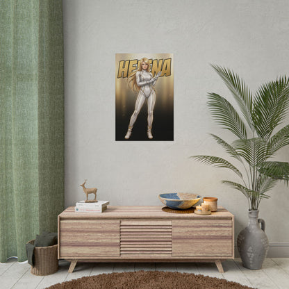 Helena Douglas Tekken Poster, Tekken Wall Art Print, Fighting Game Woman Decor, Gamer Room Wall Art, Gift