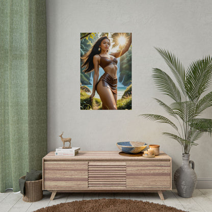 Pocahontas Art Print – Elegant Heroine Poster for Bedroom or Gaming Setup