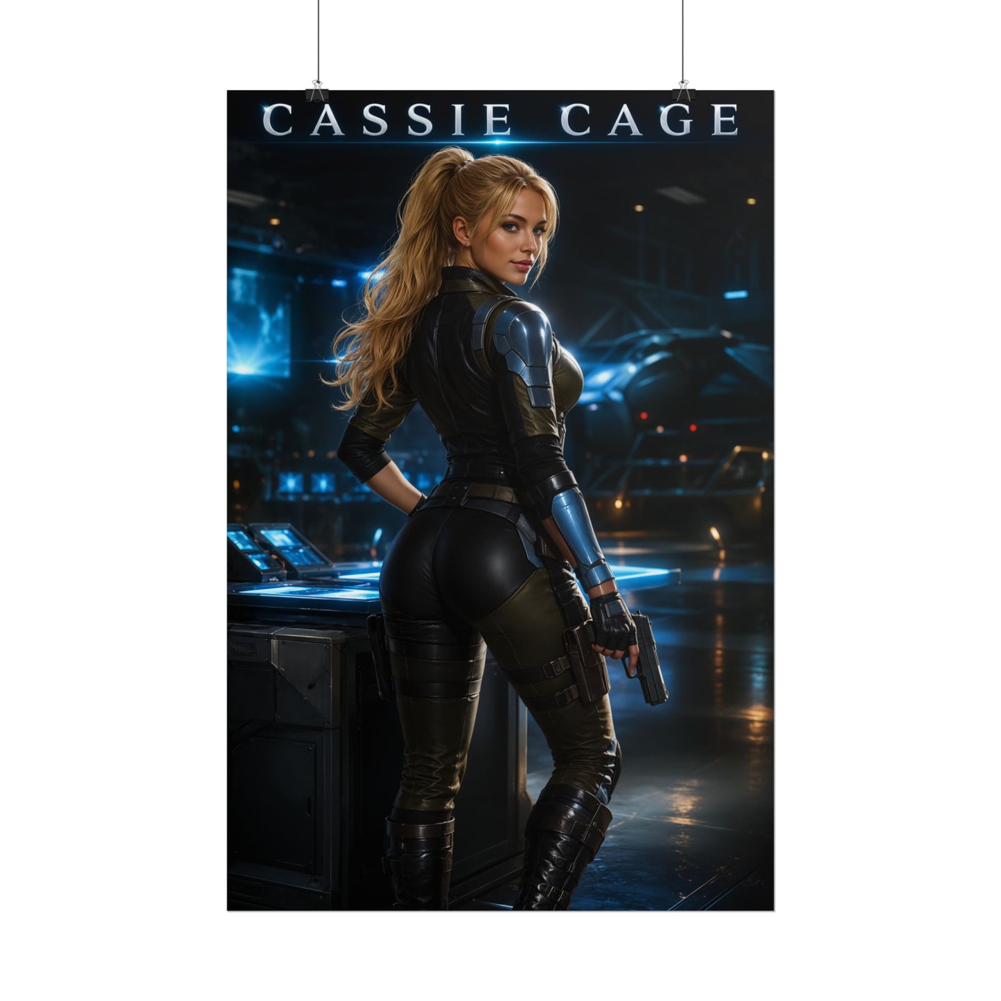 Cassie Cage Mortal Kombat Poster MK Gaming Wall Art Print