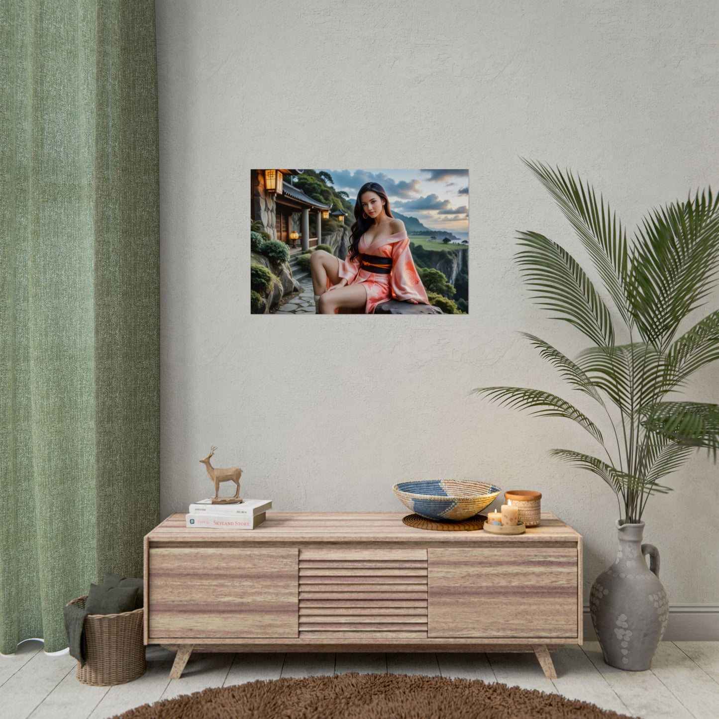 Настінний плакат Вайфу | Принт аніме Незуко для спальні отаку або облаштування