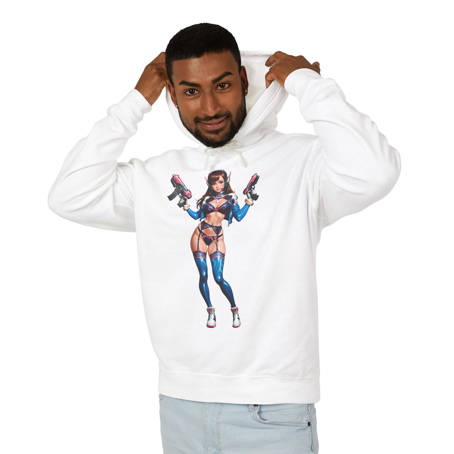 D.Va-Hoodie | Süßer Overwatch-Hoodie | Pinker Anime-Gamer-Pullover