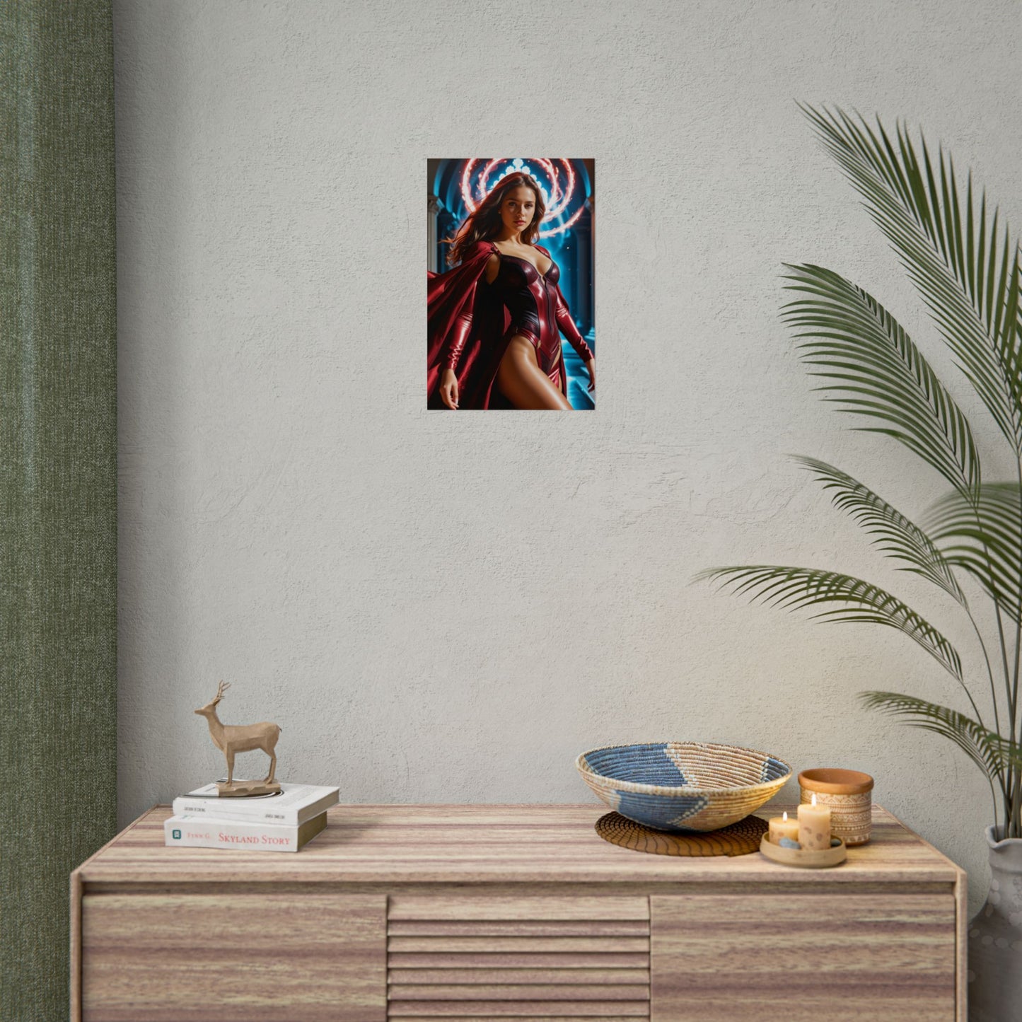 Scarlet Witch Artwork – Dramatic Heroine Poster for Stylish Home Decor