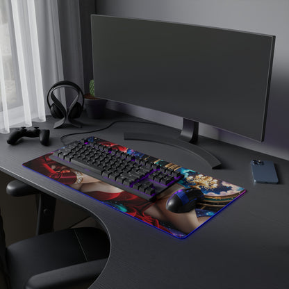 Jessica Rabbit Schreibtischunterlage – LED RGB-Pad, Waifu Anime Girl Gaming-Setup