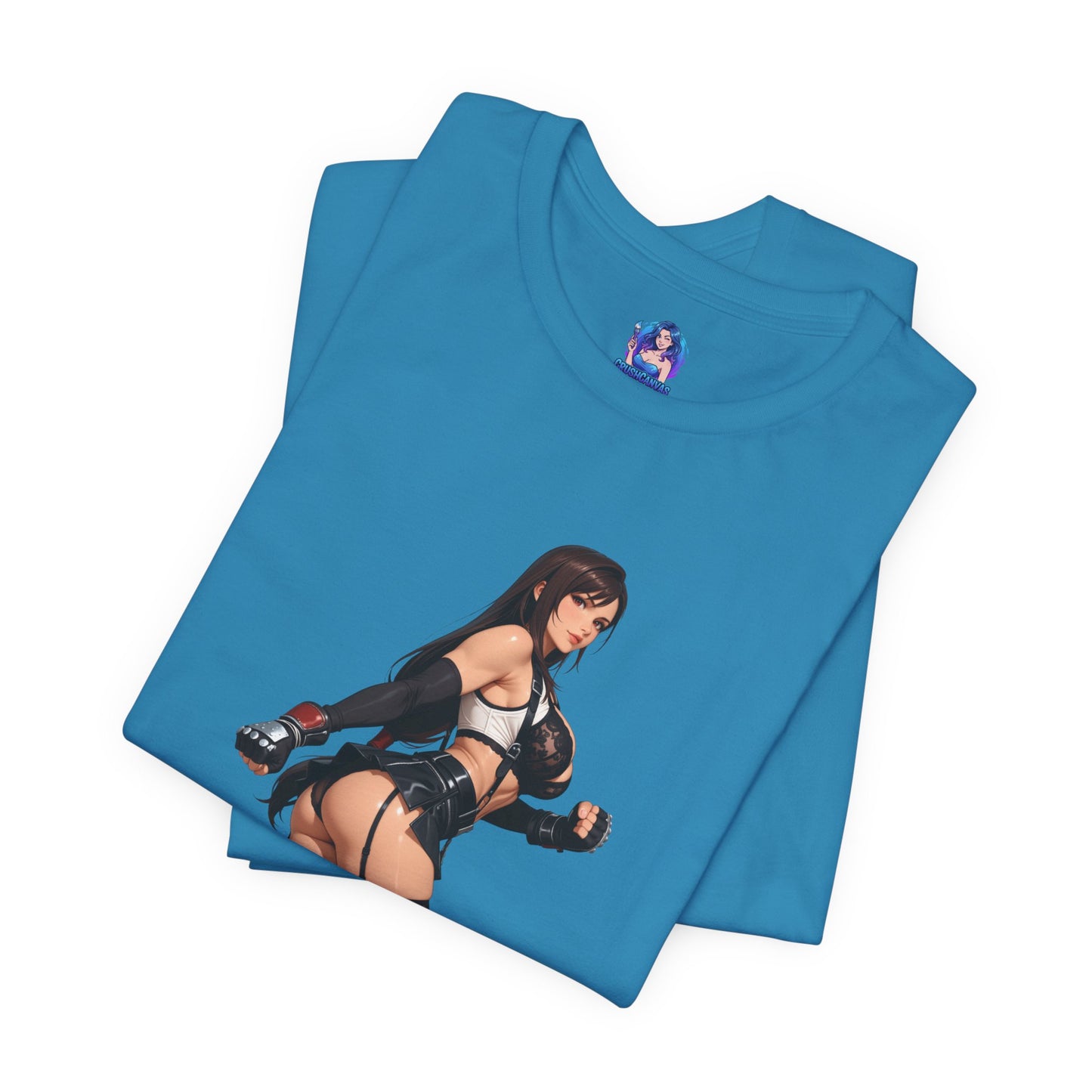 Tifa Lockhart T-Shirt | Final Fantasy VII T-Shirt für Gamer &amp; Anime-Fans | Kämpfer-Waifu-Shirt