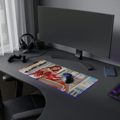 Jessica Rabbit Schreibtischunterlage – LED RGB-Pad, stylisches Waifu-Anime-Girl-Setup
