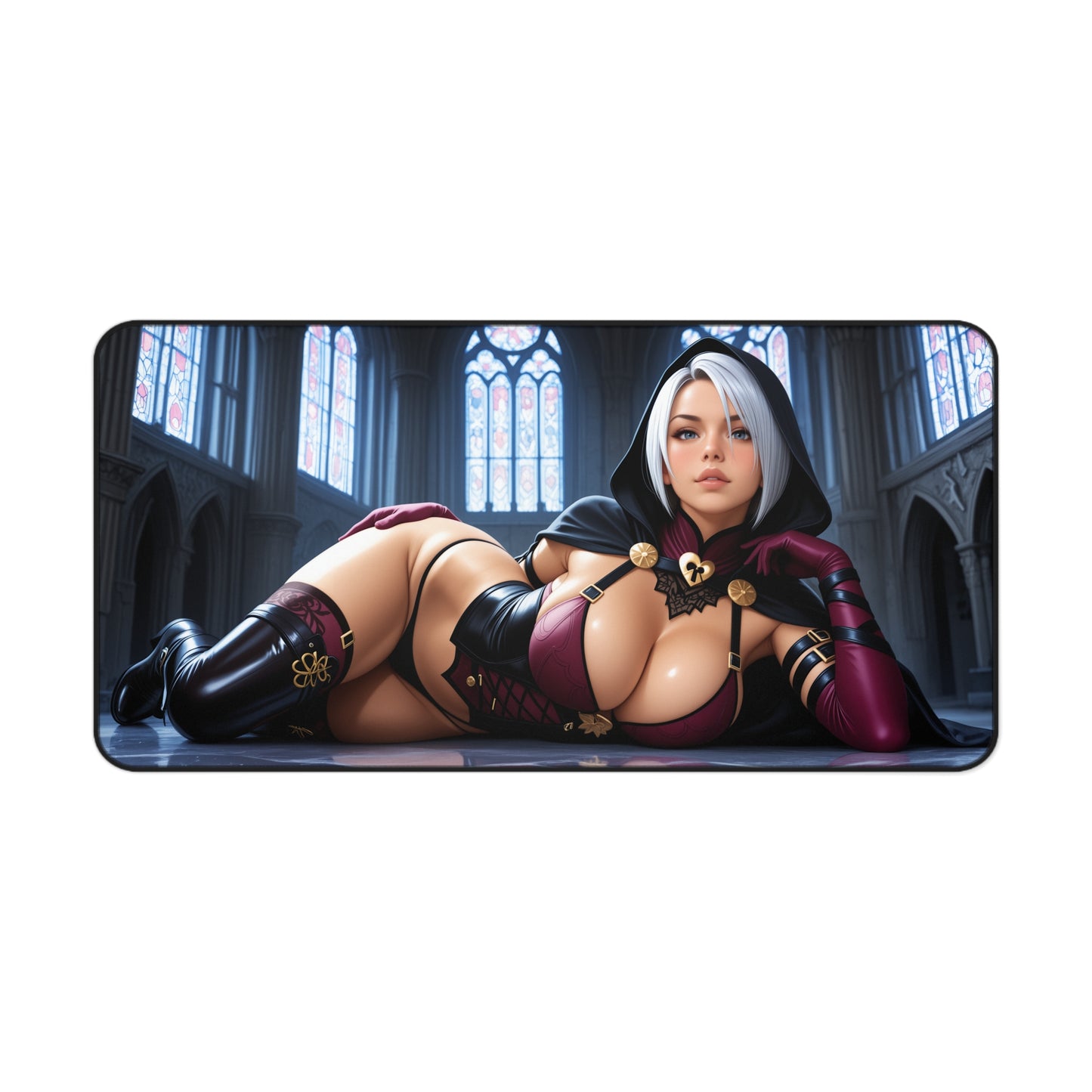 Ivy Valentine Schreibtischunterlage, Soulcalibur Heroine Mauspad, Fantasy Gaming Schreibtisch-Setup