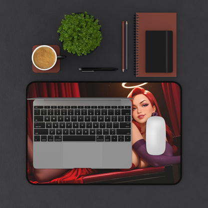Jessica Rabbit Schreibtischunterlage, klassisches Cartoon-Diva-Mauspad, Retro-Glamour-Gamer-Schreibtisch-Setup
