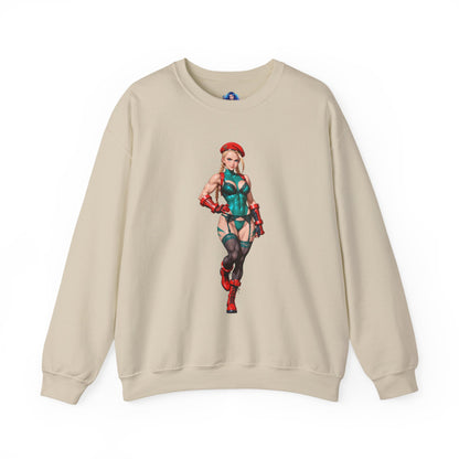 Біла толстовка Cammy, чохол Street Fighter Crewneck, одяг для фанатів Gaming Fandom