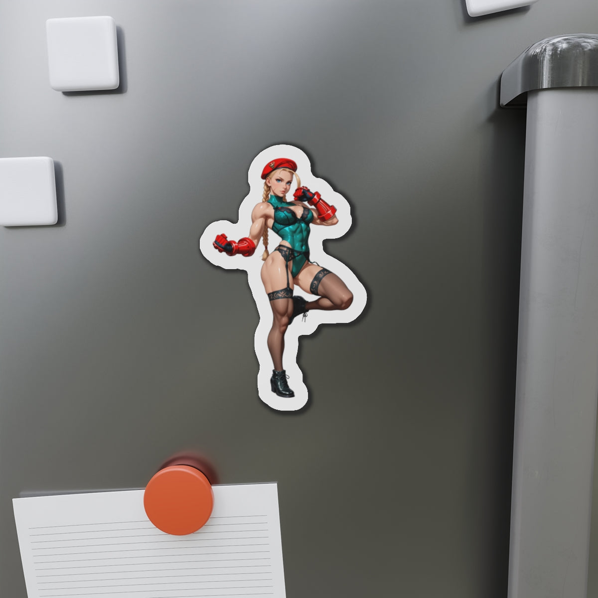 Cammy White Magnet – Street Fighter Kühlschrankmagnet, Anime-Kämpferin-Deko