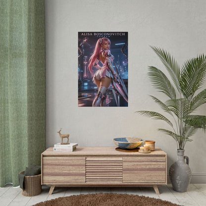 Alisa Bosconovitch Poster, Tekken Wall Art, Anime Print, Gamer Decor