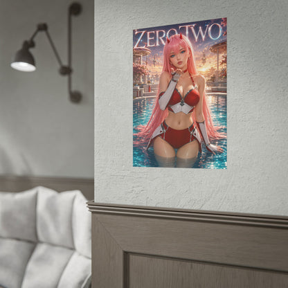 Zero Two Darling in the Franxx Poster Wall Art Character Room Decor Collectible