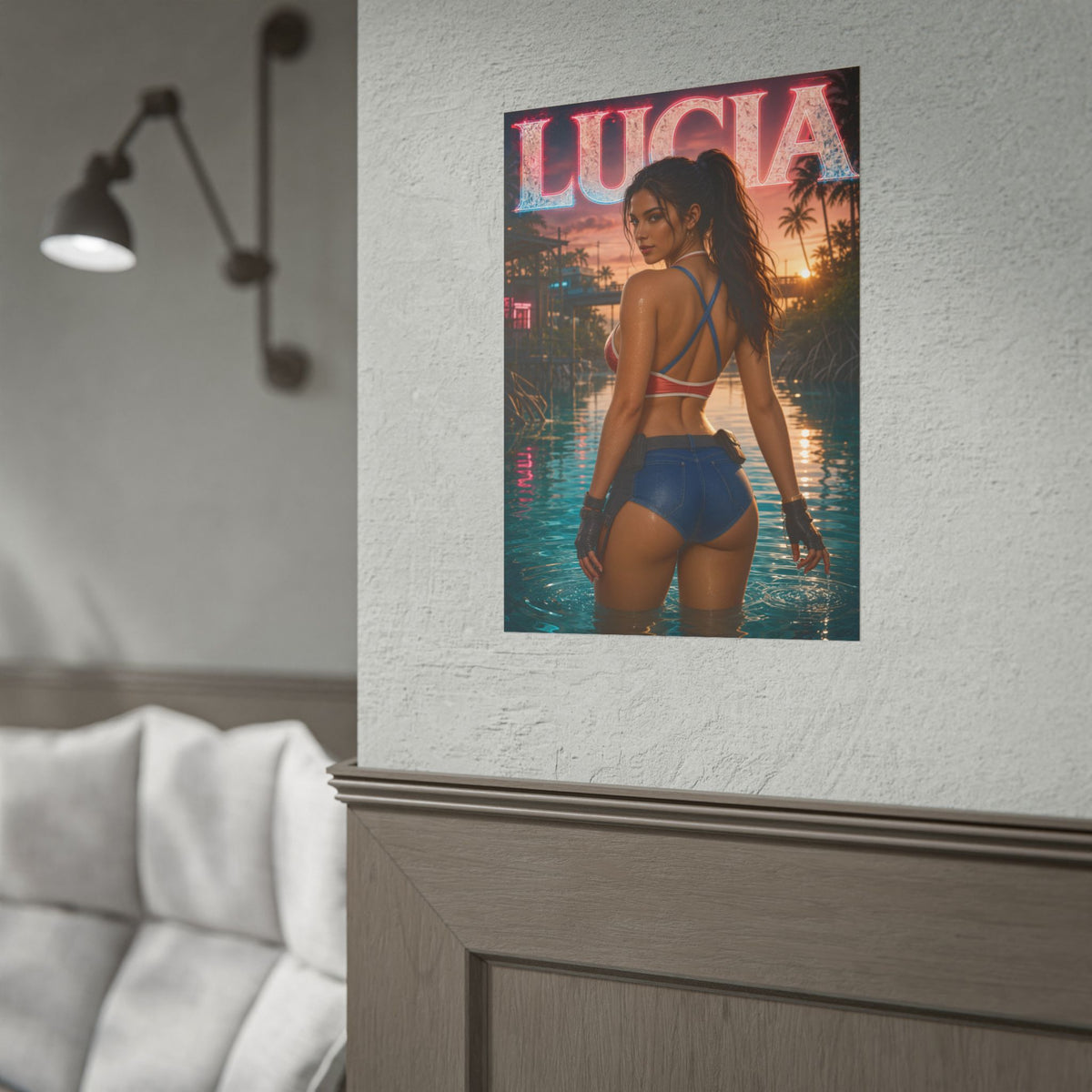 Game Room Decor Lucia Wall Art Poster Collectible Character Print