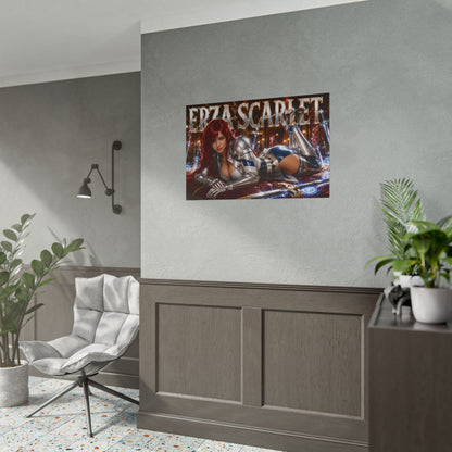 Anime Room Decor Erza Scarlet Fairy Tail Poster Wall Art Character Print
