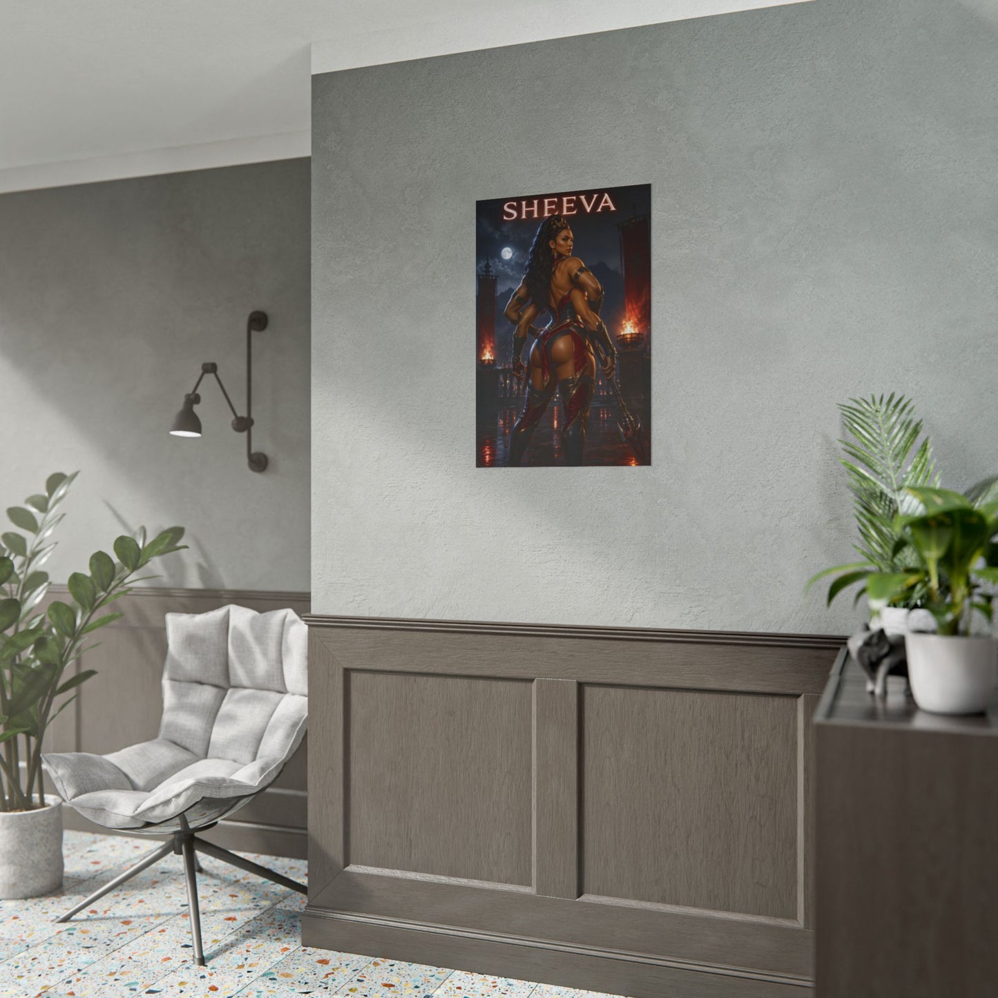 Mortal Kombat Sheeva Poster Shokan Warrior Wall Art Print