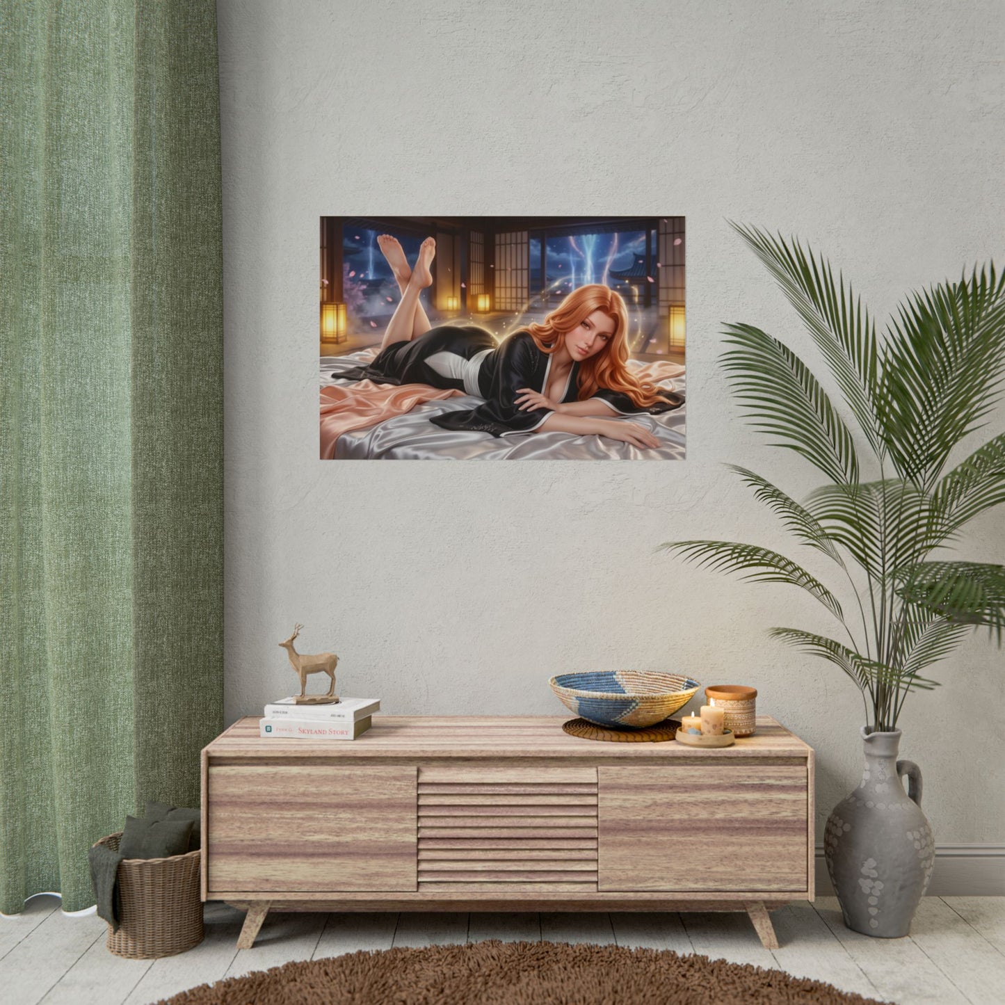 Rangiku Matsumoto Poster, Anime Wall Art, Fantasy Print Decor
