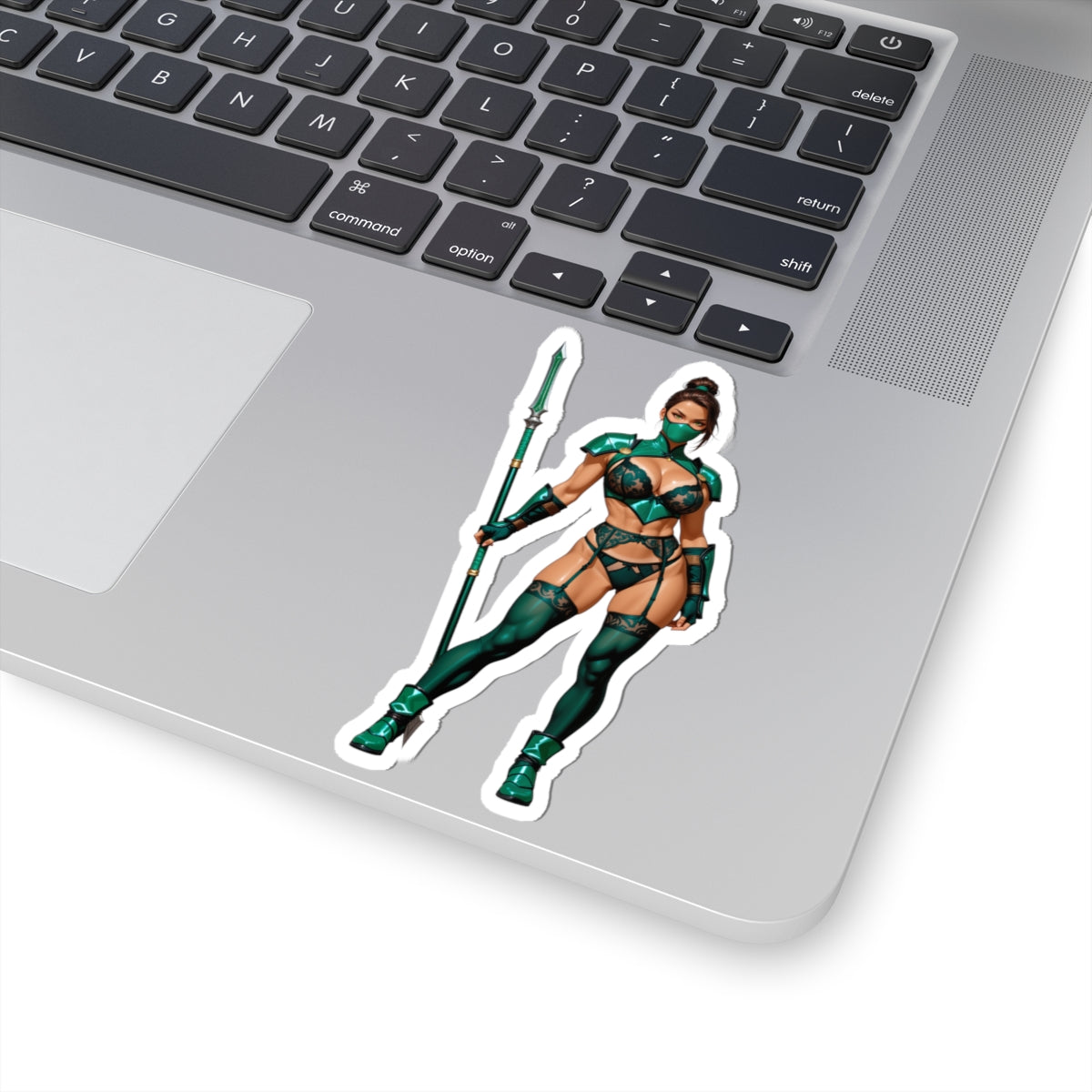 Jade-Aufkleber – Ninja-Krieger-Vinylaufkleber für Laptops und den Innenbereich