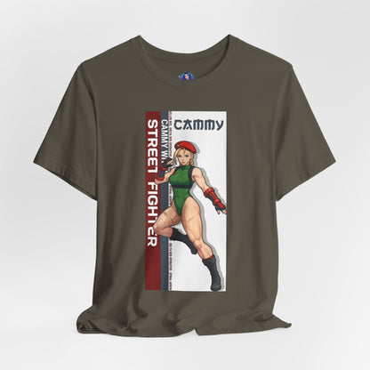 Cammy White T-Shirt | Street Fighter Anime Tee for Gamers & Fighting Game Fans — Bella Canvas tee with Cammy illustration