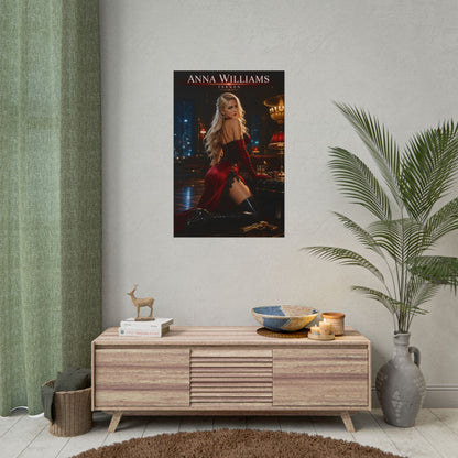 Anna Williams Poster, Tekken Wall Art, Gaming Print, Pin Up Decor