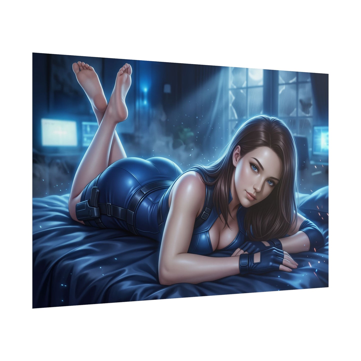 Jill Valentine Poster, Gaming Wall Art, Horror Game Print Decor