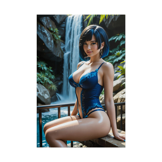 Yelan Poster – Genshin Impact Wandbild, Gamer Deko