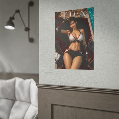 Tifa Lockhart Character Wall Art Gaming Poster Office Room Decor Print