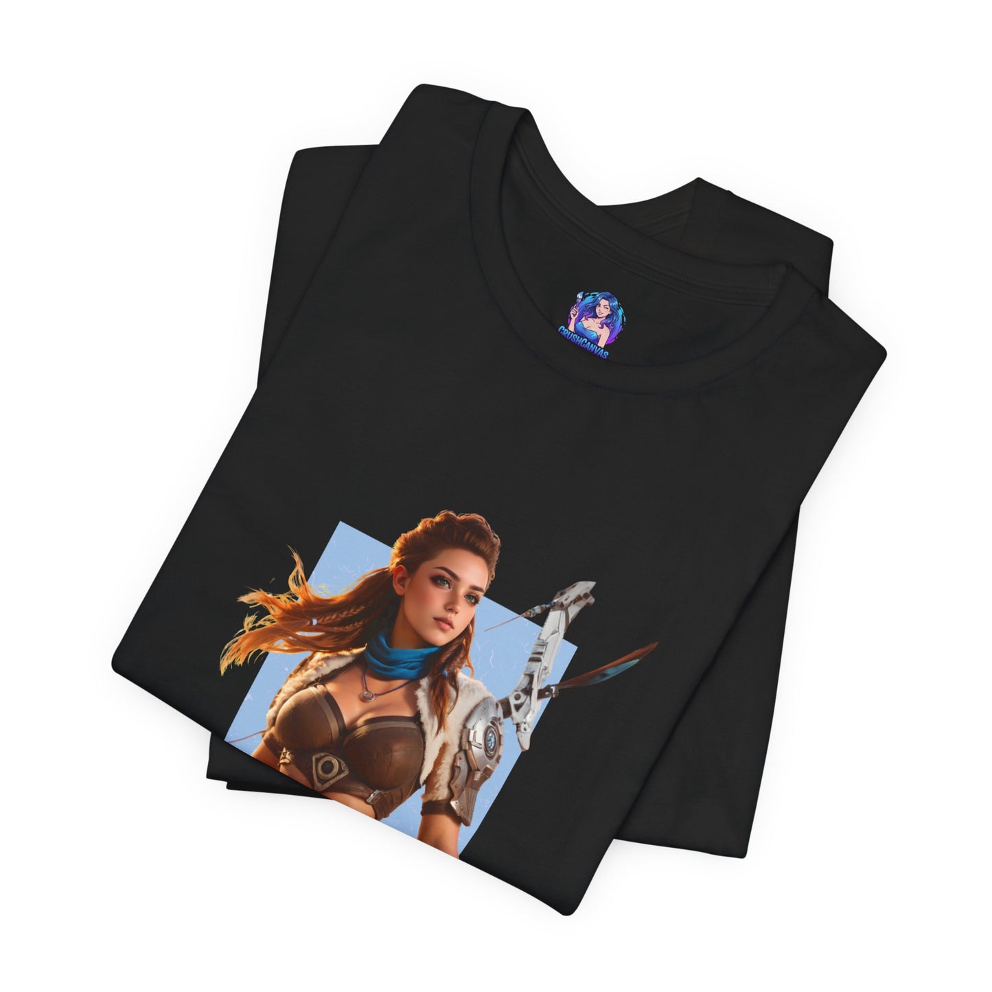 Aloy-T-Shirt | Horizon-Heldin-Shirt für Gamer &amp; Anime-Fans | Tapfere Jägerin-Shirt