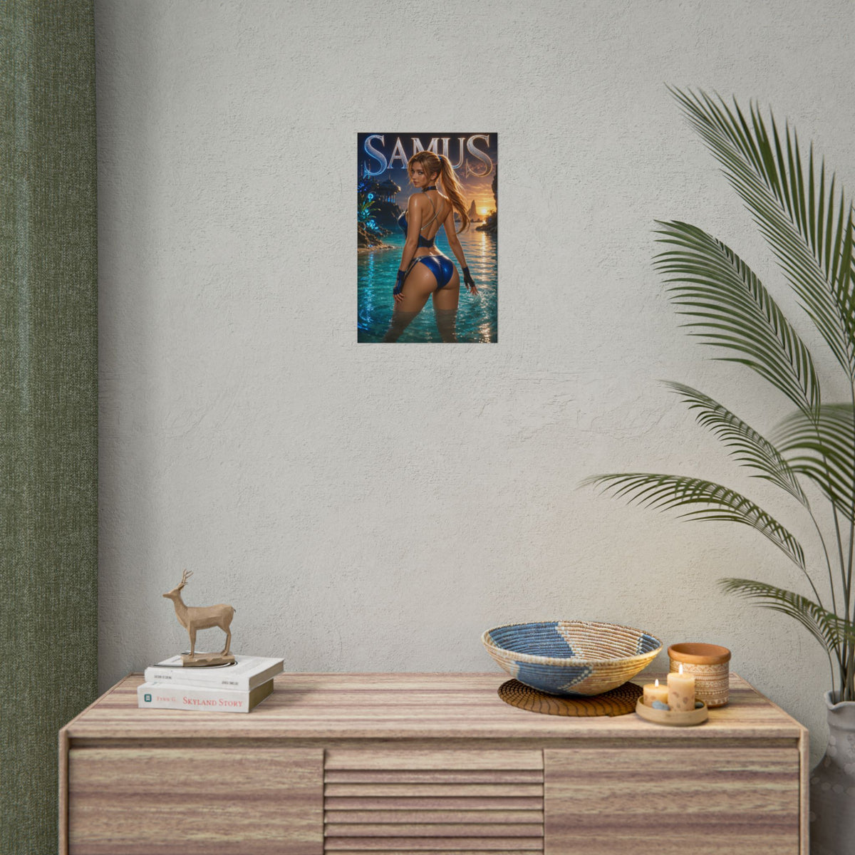 Game Room Decor Samus Wall Art Poster Collectible Character Print