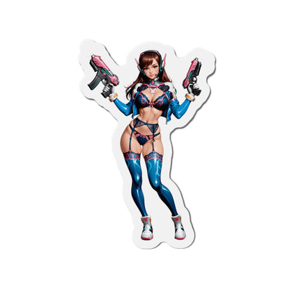 Магніт D.VA Anime – Магніт на холодильник Overwatch, декор із милою дівчиною-меха