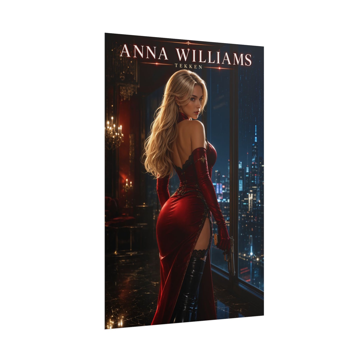 Anna Williams Poster, Tekken Wall Art, Gaming Poster, Room Decor