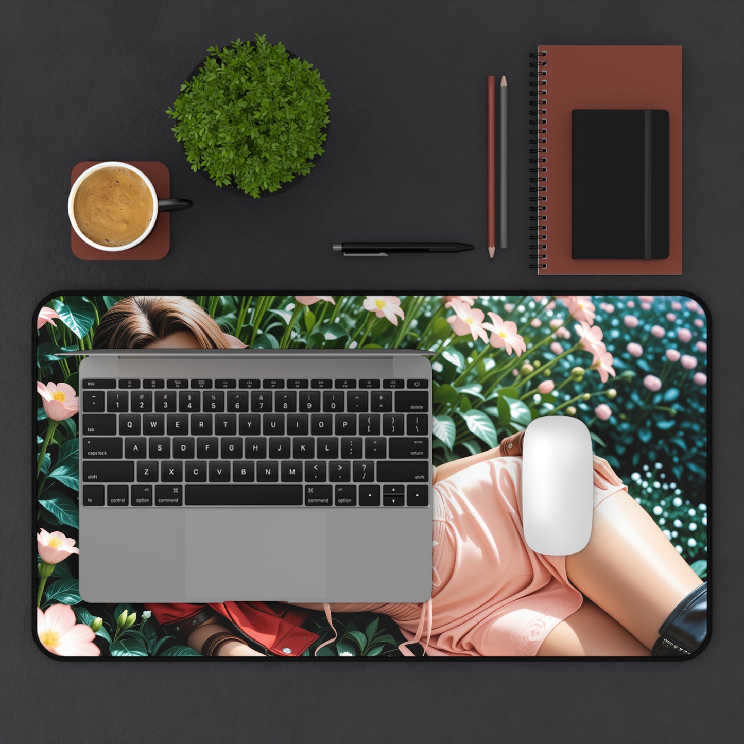 Килимок для столу Aerith Gainsborough, килимок для миші у фентезійній RPG-діловій атмосфері для дівчат, налаштування ігрового столу