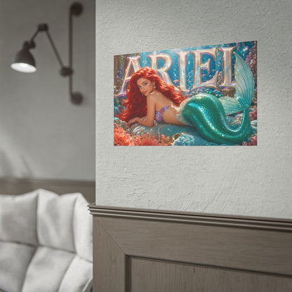 Fantasy Wall Art Ariel The Little Mermaid Poster Character Room Decor Gift Print