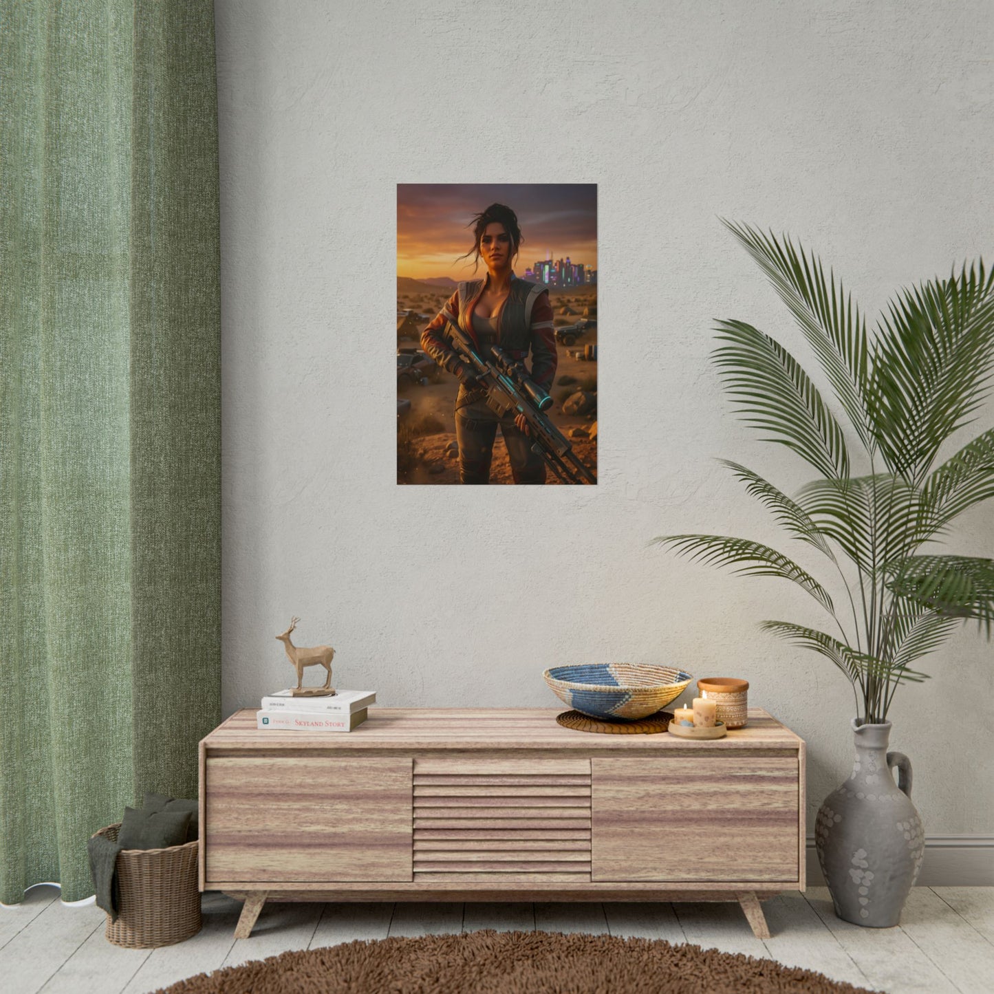 Panam Palmer Poster, Cyberpunk 2077 Wall Art, Open World Game Print, Futuristic Girl Decor, Gamer Gift