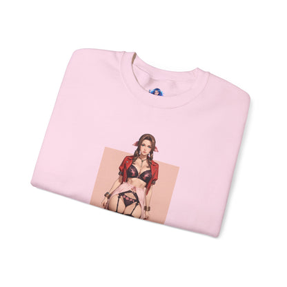 Толстовка Aerith Gainsborough, FFVII Crewneck, елегантний ігровий одяг для колекціонерів