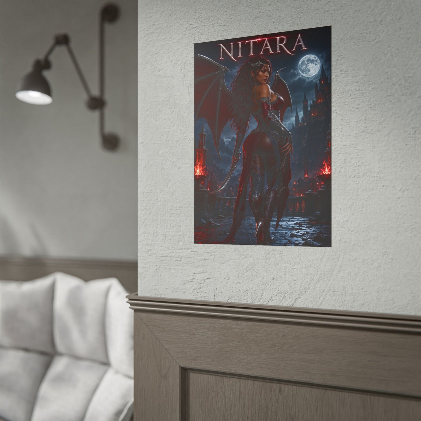 Mortal Kombat Nitara Poster MK Wall Art Print Decor