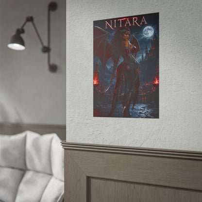 Mortal Kombat Nitara Poster MK Wall Art Print Decor