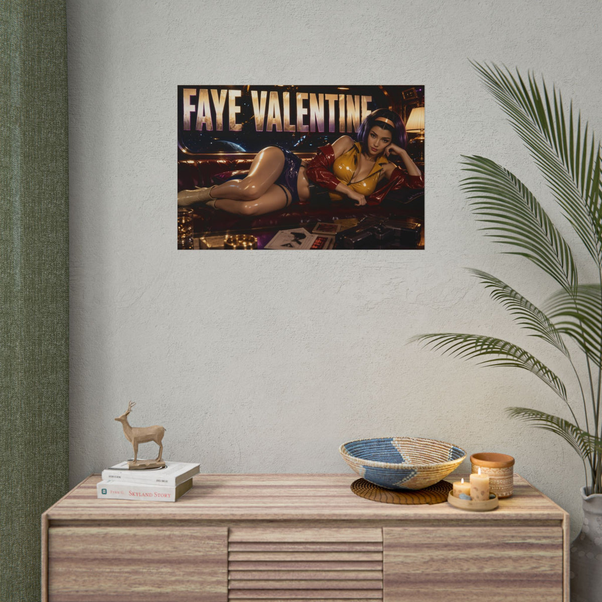 Anime Room Decor Faye Valentine Cowboy Bebop Poster Wall Art Character Print
