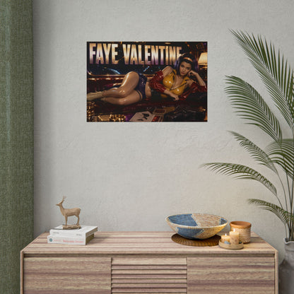 Anime Room Decor Faye Valentine Cowboy Bebop Poster Wall Art Character Print