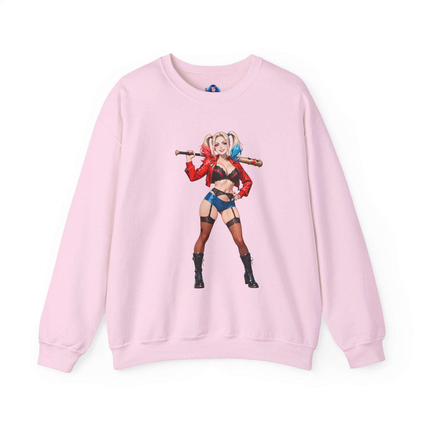 Толстовка з Харлі Квінн, одяг з високим вирізом "Готем", вуличний одяг у стилі коміксів для фанатів